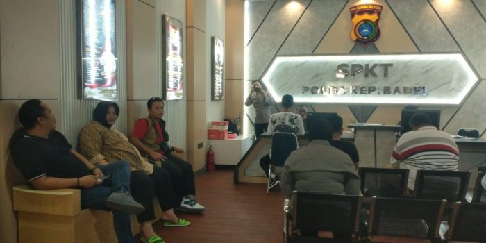 Datangi SPKT Polda Babel, Rudi Syahwani: Tak Ada Kompromi!