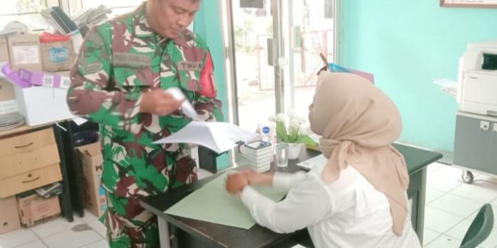 Babinsa Koramil 2301/Cilegon, Puan Ter Pendataan Penerimaan Bansos