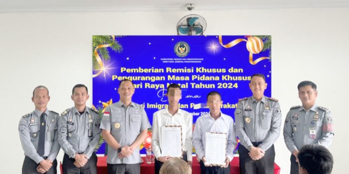 45 Narapidana di Lapas Cilegon Terima Remisi, Hadiah Natal yang Penuh Makna