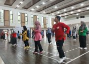 Maknai Bulan K3, PT Timah Gelar Senam Bersama Dengan Mitra Kerja dan Masyarakat