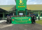 Denpom II/5 Bangka Melaksanakan Sosialisasi Safety Riding dan Safety Driving Tahun 2025