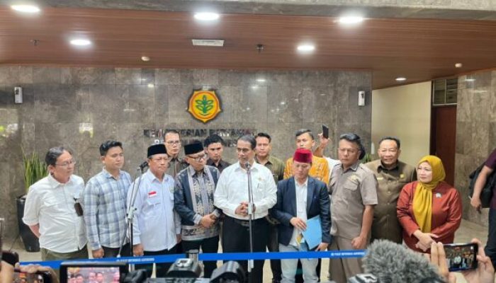 Aribun Sayunis Wakil Ketua Tim Pansus Tata Niaga Singkong DPRD Lampung Hadiri Undangan Kementrian Pertanian RI