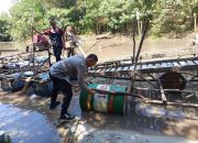Polsek Simpang Katis Tertibkan Tambang Ilegal di Desa Terak