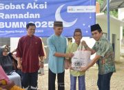 Berbagi Kebahagiaan, Sobat Aksi Ramadan Kementerian BUMN dan PT Timah Berbagi Paket Sembako untuk Masyarakat Bangka Barat