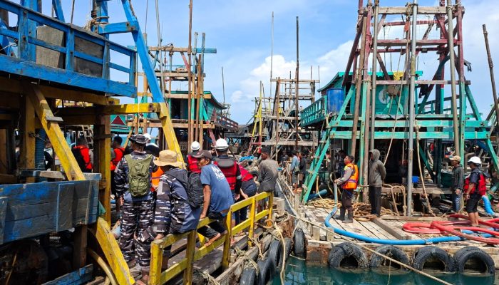 PT Timah Razia Ponton Ilegal di Laut Sanfur DU 1556, Ini Hasilnya