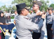 Lapas Narkotika Pangkalpinang Sematkan Kenaikan Pangkat dan Beri Penghargaan Pegawai