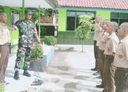 Babinsa Koramil 2301/Cilegon Giat Bintawil Kegiatan Baris Berbaris