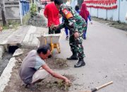 Babinsa Koramil 2307/Ciwandan, Karbak Pemersihan Selokan