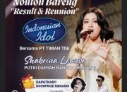 Dukung Shabrina Leanor jadi Juara Indonesia Idol, PT Timah Gelar Nobar di Tiga Kabupaten/Kota di Babel