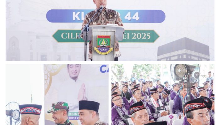 Walikota Cilegon H. Robinsar Melepas Ratusan Calon Jamaah Haji Kloter 44 Kota Cilegon