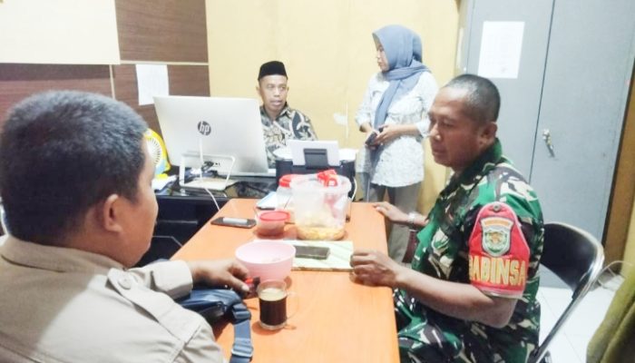 Babinsa Koramil 2307/Ciwandan, Puan Ter Pendataan Jumlah Penduduk