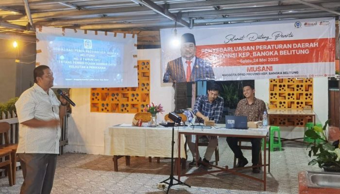 Sosialisasi Perda Kelautan, DPRD Babel Dorong Pengelolaan Laut Berkelanjutan