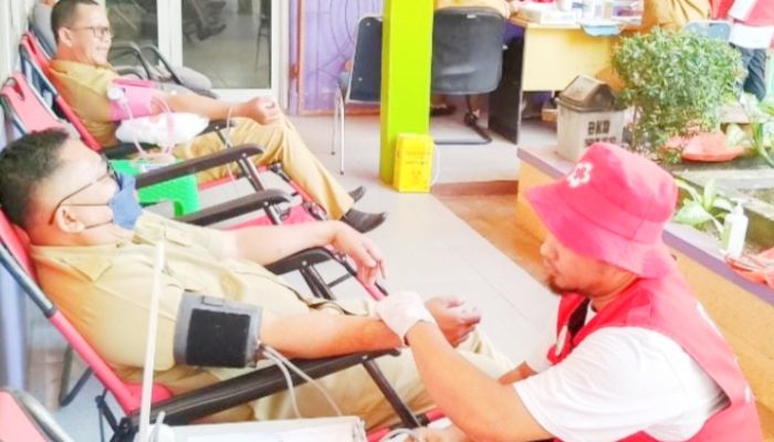 PMI Basel Gencarkan Donor Darah di Lingkup Pemkab Aksi kemanusiaan digelar untuk peringati Hari Palang Merah