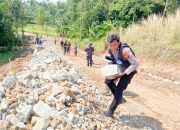 Progres Pengerasan Jalan Program TMMD ke 125 Kodim 0623/Cilegon di wilayah Cikerai Capai 47 Persen