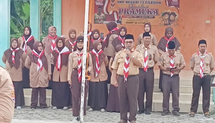SMPN 13 Kota Cilegon Peringati Hari Pramuka ke-64 : Membentuk Ketangguhan Mental dan Kedisiplinan
