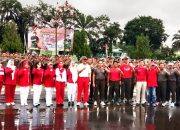 Korem 045/Gaya Selenggarakan HUT RI ke- 80 di Halaman Kantor Kodim 0413/BKA