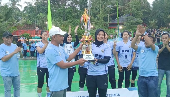 Dukung Ekonomi Sirkular, PT Asahimas Ajak 18 Klub Voli Putri Bertanding di Desa Tambang Ayam