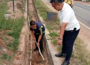Drainase Desa Belilik Dibenahi, PUPR Bangka Tengah Gandeng BPJN Babel