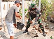 Babinsa Koramil 2305/Cinangka Gelar Aksi Karbak di Dua Desa