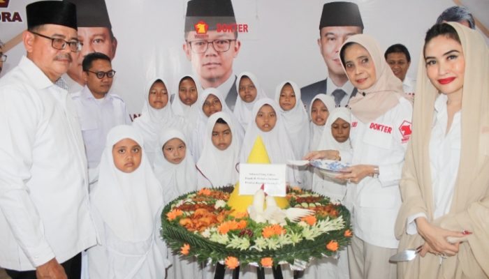 Rayakan Ulang Tahun Presiden Prabowo, Layanan Kemanusiaan Gerindra Gelar Pengobatan Gratis dan Santunan untuk Warga