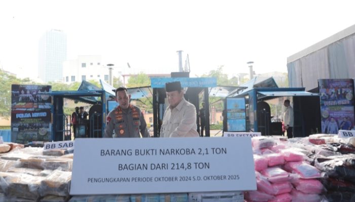 Hadiri Pemusnahan Narkoba, Presiden Prabowo Tekankan Persatuan Kunci Kemakmuran Bangsa