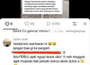 Usai Beritakan Kebun Sawit di Embung Sawah Pergam, Wartawan Basel Jadi Sasaran Intimidasi Akun Fake