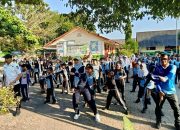 Wabup Debby Pimpin Senam Pagi Ceria HAN 2025