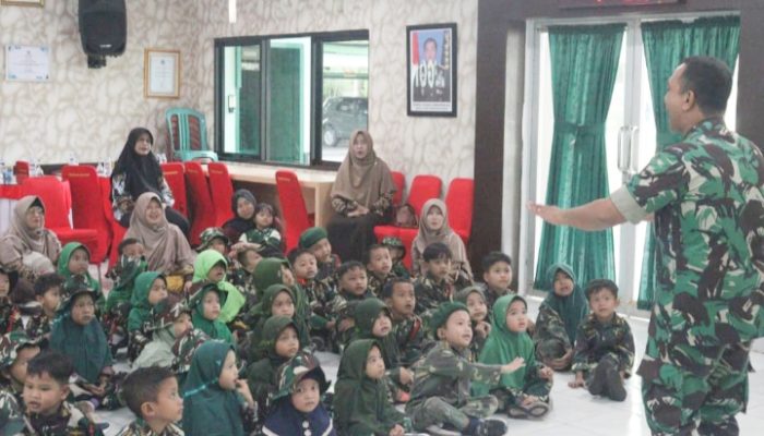 Kodim 0623/Cilegon Terima Kunjungan TK Tunas Ilmu, Tanamkan Cinta Tanah Air Sejak Usia Dini