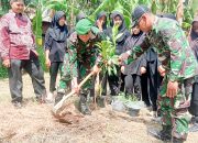 Tanamkan Kepedulian Lingkungan, Kodim 0623/Cilegon Ajak Siswa SMKN 1 Puloampel Hijaukan Sekolah