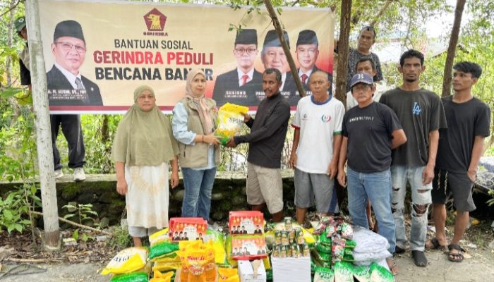 Instruksi Sekjen Gerindra, H.M. Husni Turun Langsung Bantu Warga Terdampak Banjir Medan