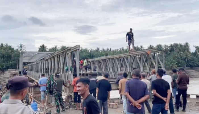 Warga Bireuen Sambut Rampungnya Jembatan Bailey Penghubung Medan-Banda Aceh: Alhamdulillah Sangat Terbantu