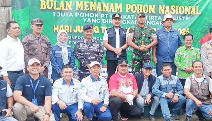 Kodim 0623/Cilegon Gandeng Pemkot dan Industri Lakukan Penghijauan di Kawasan Industri