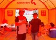 lDi Pengungsian, BNPB dan Pertamina Collab Ajak Anak-Anak Aceh Tamiang Main dan Lepas Trauma