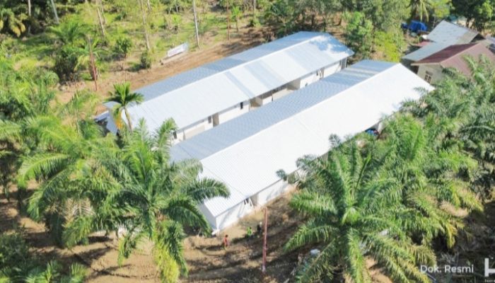 BUMN Terus Bangun Rumah Sementara di Aceh Timur, Progres Capai 97%