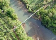 Inilah Jembatan Gantung yang Selamatkan Anak-anak dari Arus Deras Sungai Cipalebuh Garut