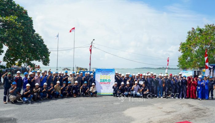 Peringatan Bulan K3 Nasional di PT TIMAH Tbk Area Bangka Utara, Gelar Simulasi Hingga Berikan Penghargaan