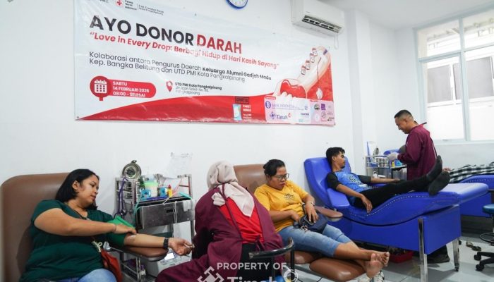 PT TIMAH Tbk Dukung Donor Darah Kagama Babel, Bantu Jaga Stok Darah Jelang Ramadan