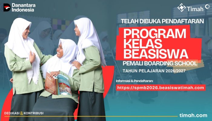 Pendaftaran Kelas Beasiswa PT TIMAH Tahun Ajaran 2026/2027 Resmi Dibuka, Calon Siswa Perlu Persiapkan Hal Ini