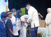 Senyum Nazwa di Safari Ramadan, PT TIMAH Berbagi Kebahagiaan Bersama Anak Yatim dan Piatu di Kabupaten Bangka