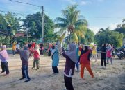 Tetap Bugar di Usia Senja, Lansia di Mentok Antusias Ikuti Senam Sehat Bersama PT TIMAH