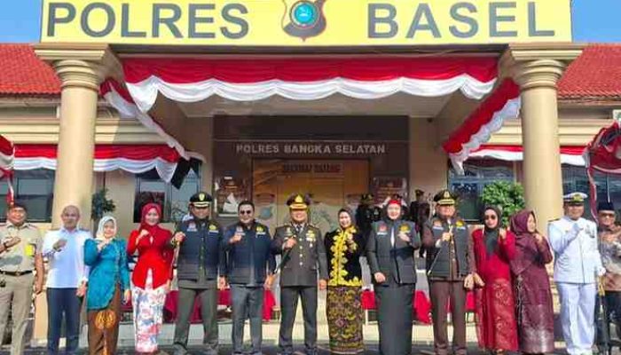 Hari Bhayangkara ke-80, Bupati Riza Herdavid dan Kapolres Bangka Selatan Kompak Perkuat Sinergi Lintas Sektoral