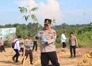 Polres Basel Reklamasi Lahan Eks Tambang di Air Medang