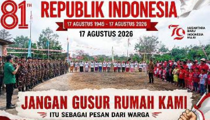 Merah Putih Berkibar di Lapak Priuk Sukmajaya, Warga Tegaskan : Kami Bagian dari Indonesia dan Berhak Diperhatikan