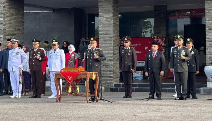 Meski Tanpa Tenda, Upacara HUT Ke-81 RI di Bangka Selatan Tetap Khidmat