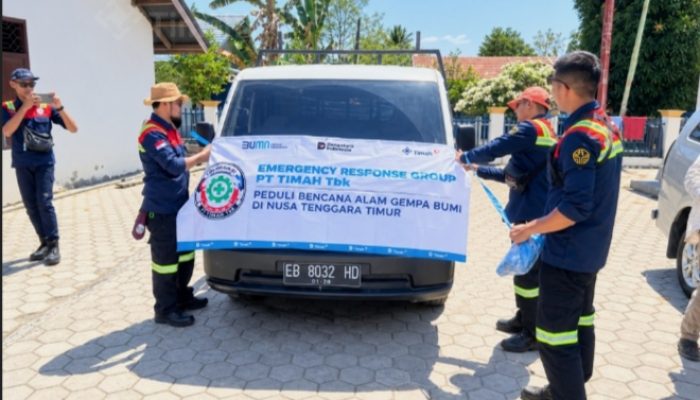 ERG PT TIMAH Salurkan Bantuan Sembako dan Perlengkapan Pengungsian untuk Warga Terdampak Bencana Nagekeo