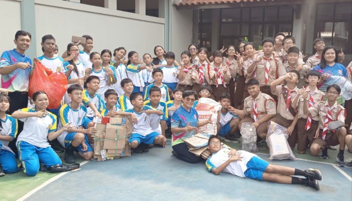 Botol Plastik hingga Kardus Bernilai Ekonomis, Siswa SMP Mardi Yuana Cilegon Belajar Kelola Sampah