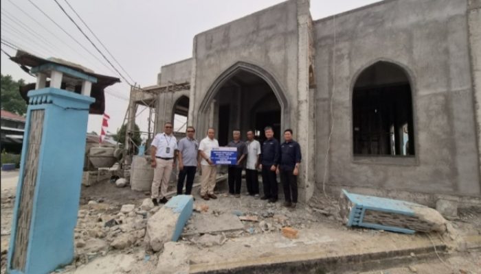 Dukung Kegiatan Sosial dan Keagamaan, PT TIMAH Bantu Pembangunan Masjid Al Ikhlas di Belitung